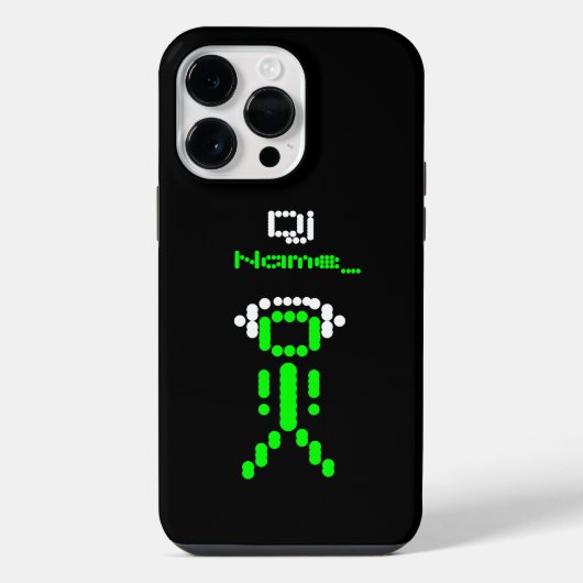 Dj Stick Man Persoonlijk iPhone Hoesje (Achterkant)
