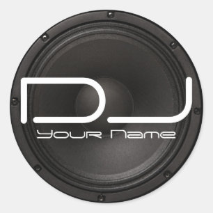 DJ Sticker met Bass Design