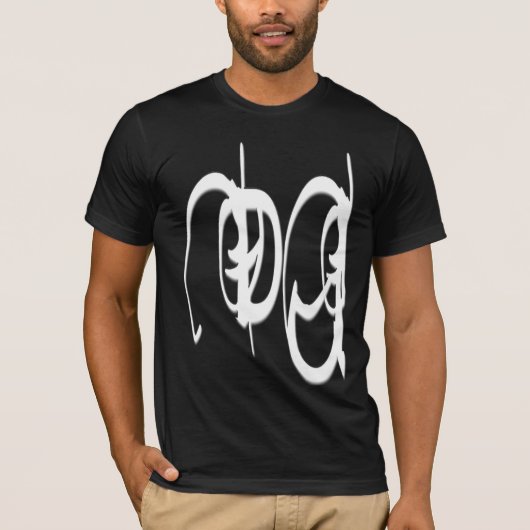 DJ, stijl GN neg T-shirt (Voorkant)