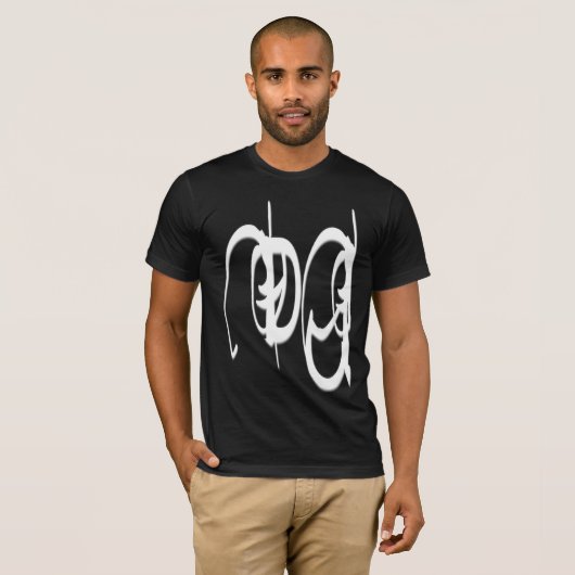 DJ, stijl GN neg T-shirt (Voorkant volledig)