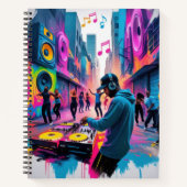 DJ stijl notebook Notitieboek (Voorkant)