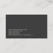 DJ Stijlvolle rode Oranje grijze hoofdtelefoon Visitekaartje (Achterkant)