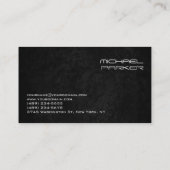 DJ Stijlvolle zwart grijze achtergrond Visitekaartje (Achterkant)