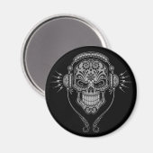 DJ Sugar Skull - Zwart Magneet (Voorkant / Achterkant)