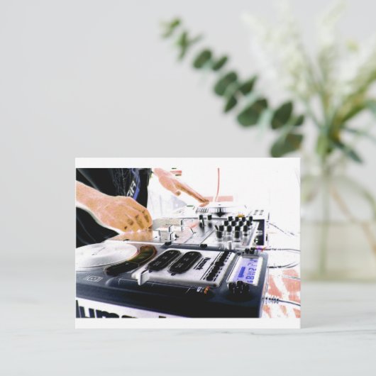 DJ-systeem Briefkaart (Staand voorkant)