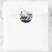 DJ-systeem Ronde Sticker (Tas)