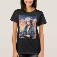 DJ t-shirt in typisch beschikt over een strakke en