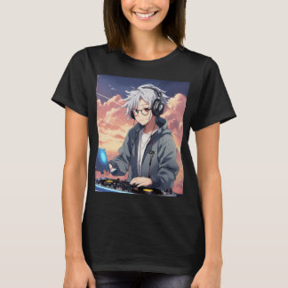 DJ t-shirt in typisch beschikt over een strakke en