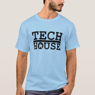 dj tech house muziek diep zwart design t shirt