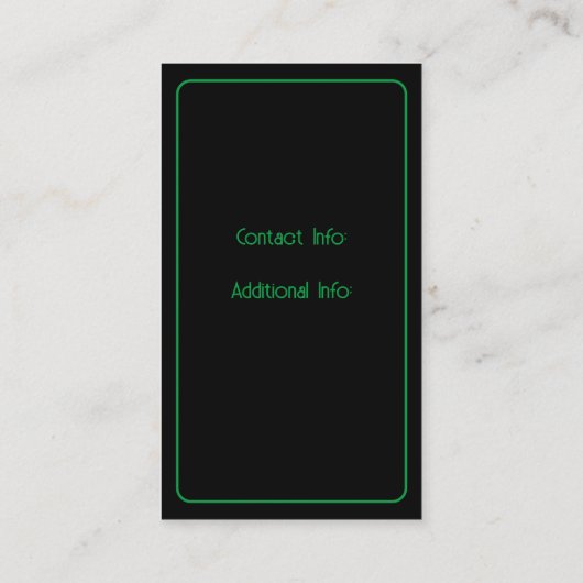 DJ Tech Visitekaartje (Achterkant)