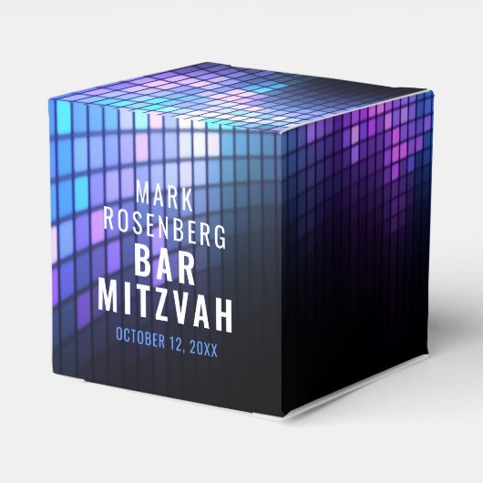 DJ Techno Dance Party Bar Mitzvah Bedankdoosjes (Achterkant)