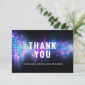 DJ Techno Dance Party Bar Mitzvah Dank je kaart (Staand voorkant)