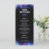DJ Techno Dance Party Bar Mitzvah Menu (Staand voorkant)