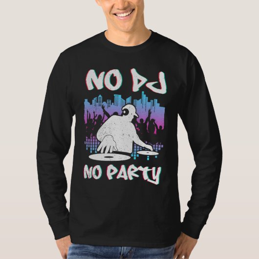 DJ Techno Jeugd hem Sound Techno Synth T-shirt (Voorkant)