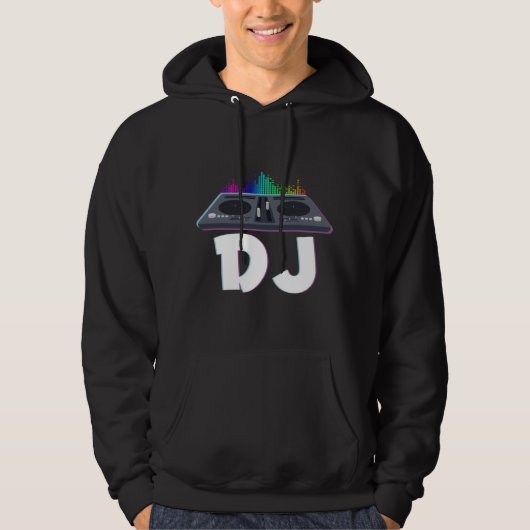 DJ Techno Music Producer Electro Musician Hoodie (Voorkant)