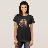 DJ Techno Muziek Astronaut Rave T-shirt (Voorkant volledig)