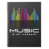 DJ Techno Therapy Music Equalizer edm Party Notitieboek (Voorkant)