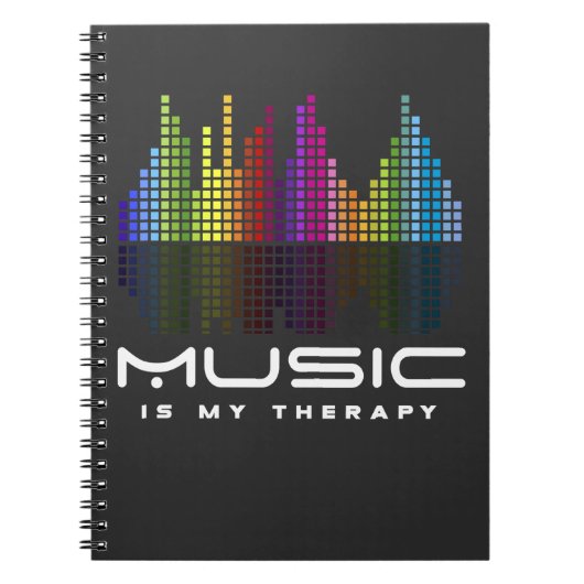 DJ Techno Therapy Music Equalizer edm Party Notitieboek (Voorkant)