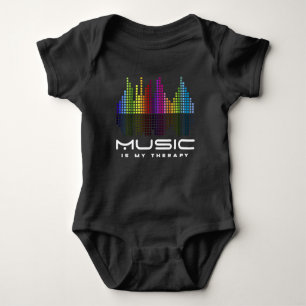 DJ Techno Therapy Music Equalizer edm Party Romper