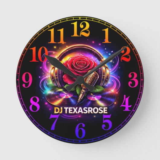 DJ TEXASROSE 2 RONDE KLOK (Voorkant)