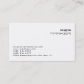 DJ Tijdelijk stijlvol rood Visitekaartje (Achterkant)