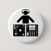 DJ-toets Ronde Button 5,7 Cm (Voorkant)