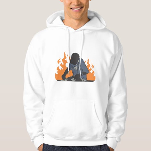 DJ-trui ! Hoodie (Voorkant)