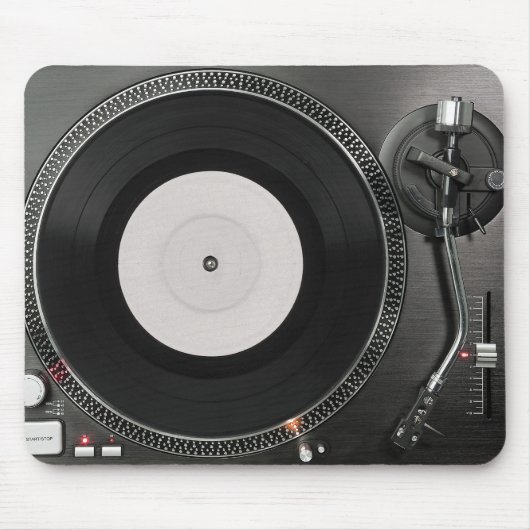 Dj turntable Mousepad Muismat (Voorkant)
