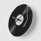 DJ turntable Wall Clock Ronde Klok (Hoek)