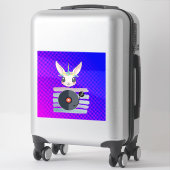 DJ Unicorn – Magische Feeststemming Design Sticker (Koffer)