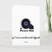 DJ Verjaardag Kaart (Achterkant)