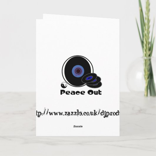 DJ Verjaardag Kaart (Achterkant)