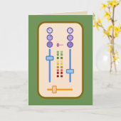 DJ Verjaardag Kaart (Gele Bloem)