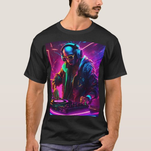 "DJ Vibes Graphic T-Shirt" T-shirt (Voorkant)
