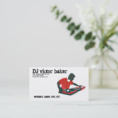 DJ victor bakker Visitekaartje (Staand voorkant)