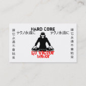 DJ victor bakker Visitekaartje (Achterkant)