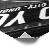 DJ Vinyl Black en White Poster bewerken voor groot (Hoek)