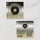 DJ vinyl bord speler Visitekaartje (Voorkant / Achterkant)