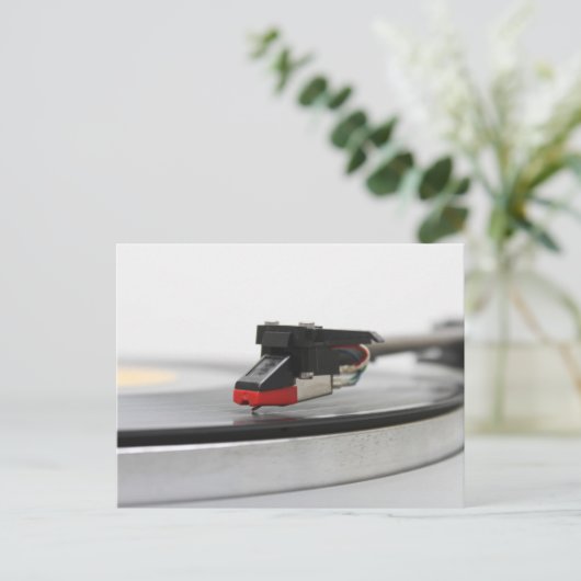 DJ Vinyl  Briefkaart (Staand voorkant)