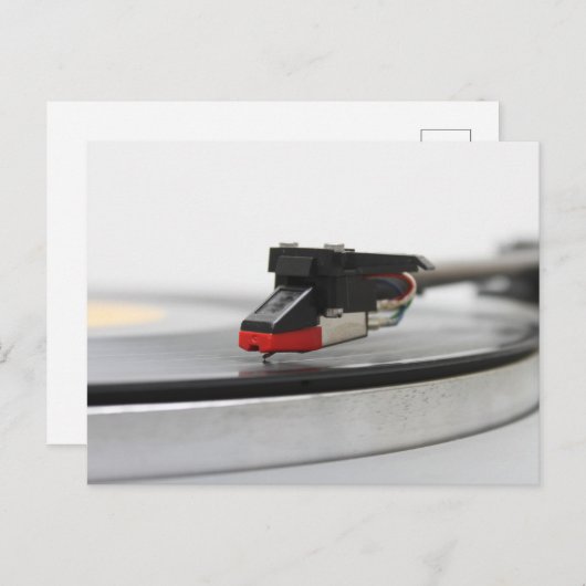 DJ Vinyl Briefkaart (Voorkant / Achterkant)