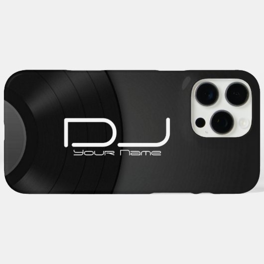 DJ Vinyl Case-Mate iPhone Case (Achterkant (horizontaal))