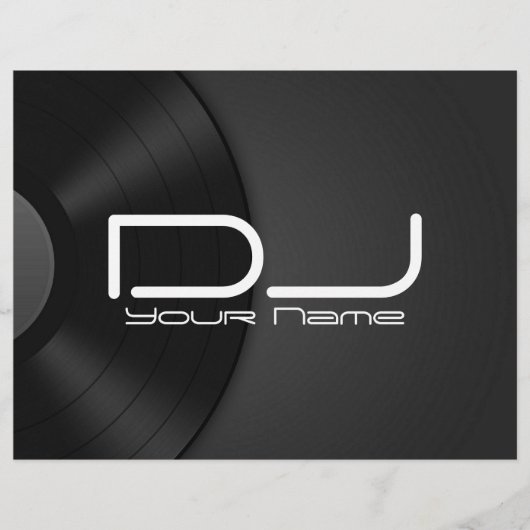 DJ Vinyl Flyer (Voorkant)