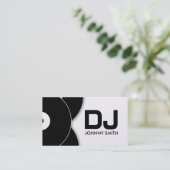 DJ Vinyl Record Music Visitekaartje (Staand voorkant)