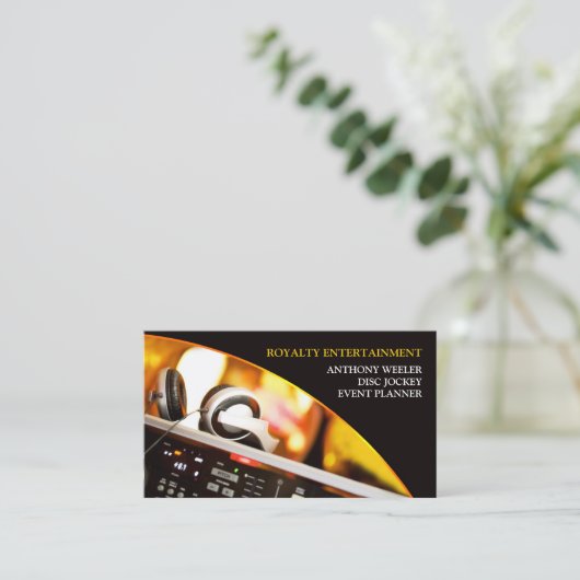 DJ Visitekaartje (Staand voorkant)