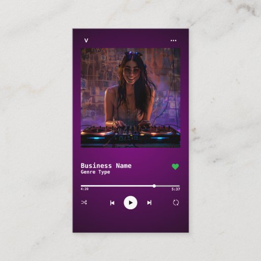 DJ VISITEKAARTJE (Voorkant)