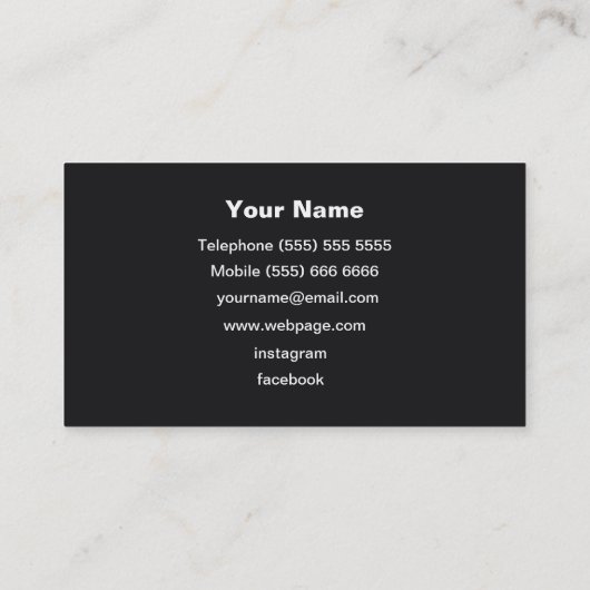 DJ Visitekaartje (Achterkant)