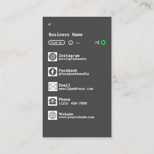 DJ VISITEKAARTJE (Achterkant)