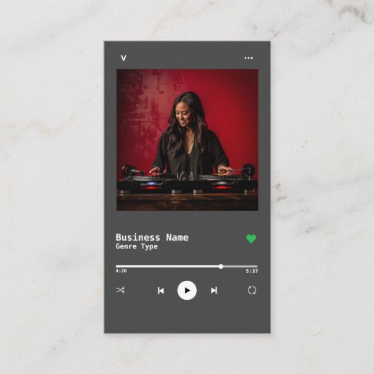 DJ VISITEKAARTJE (Voorkant)