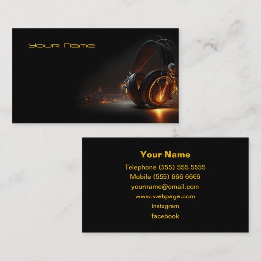 DJ Visitekaartje (Voorkant / Achterkant)