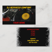 Dj visitekaartje (Voorkant / Achterkant)